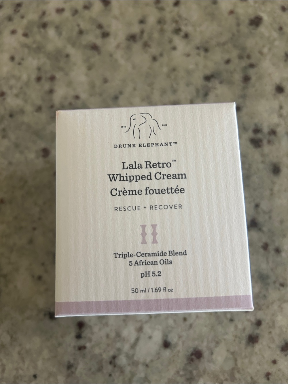 NIB Drunk Elephant Lala Retro Whipped Cream - cream with pale mauve accents